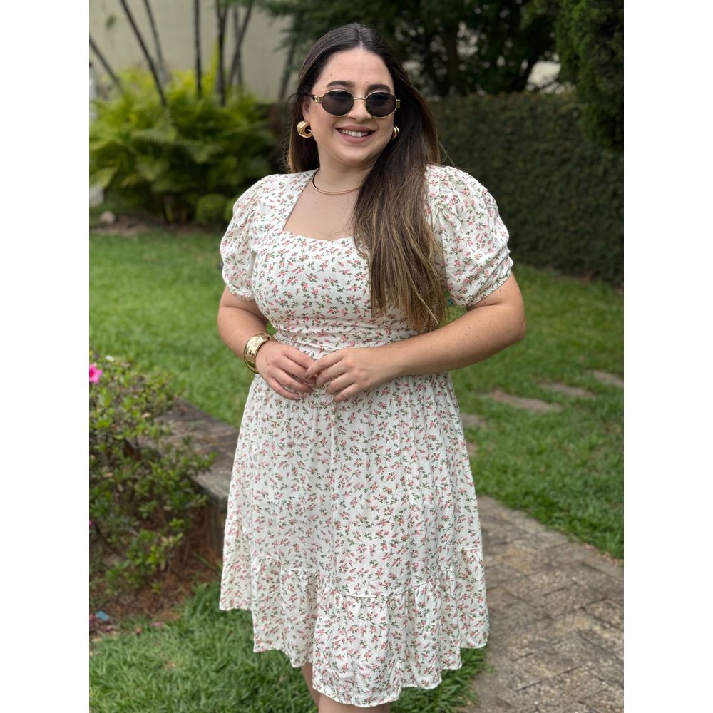 Vestido Tatiana Off White Liberty - Ihuly kaufmann