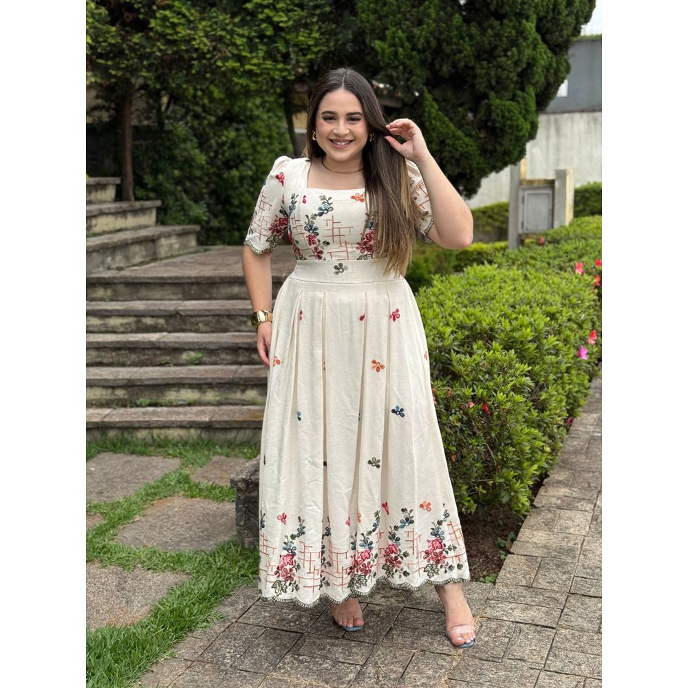 Vestido Esmeralda Estampado - Ihuly kaufmann