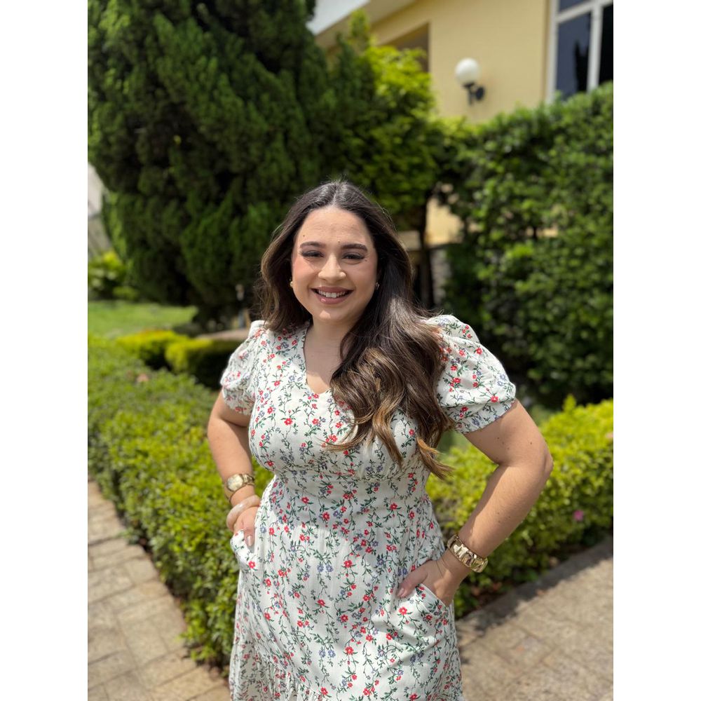 Vestido Rita Off Liberty Plus - Ihuly kaufmann