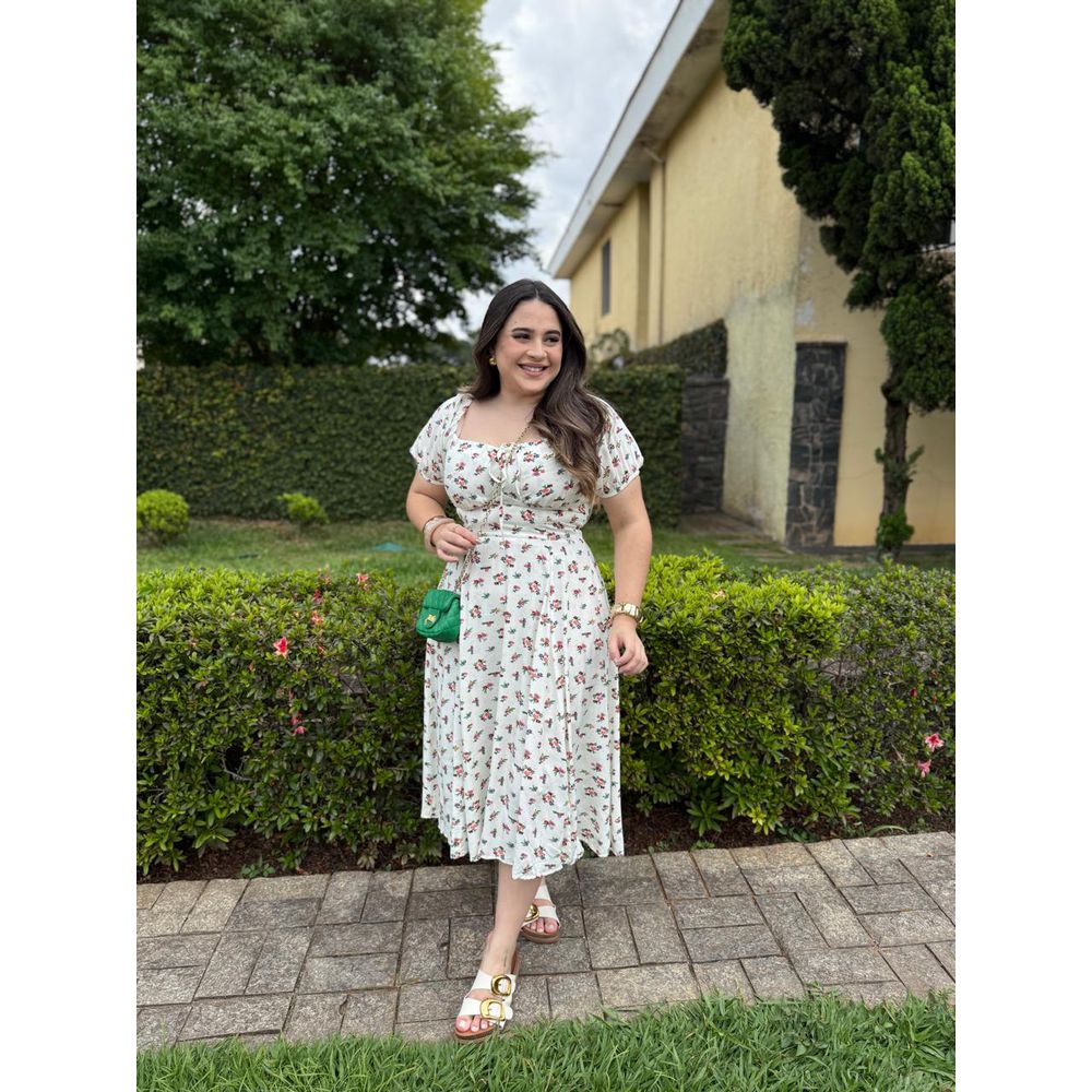 Vestido Liria Off Liberty Plus - Ihuly kaufmann
