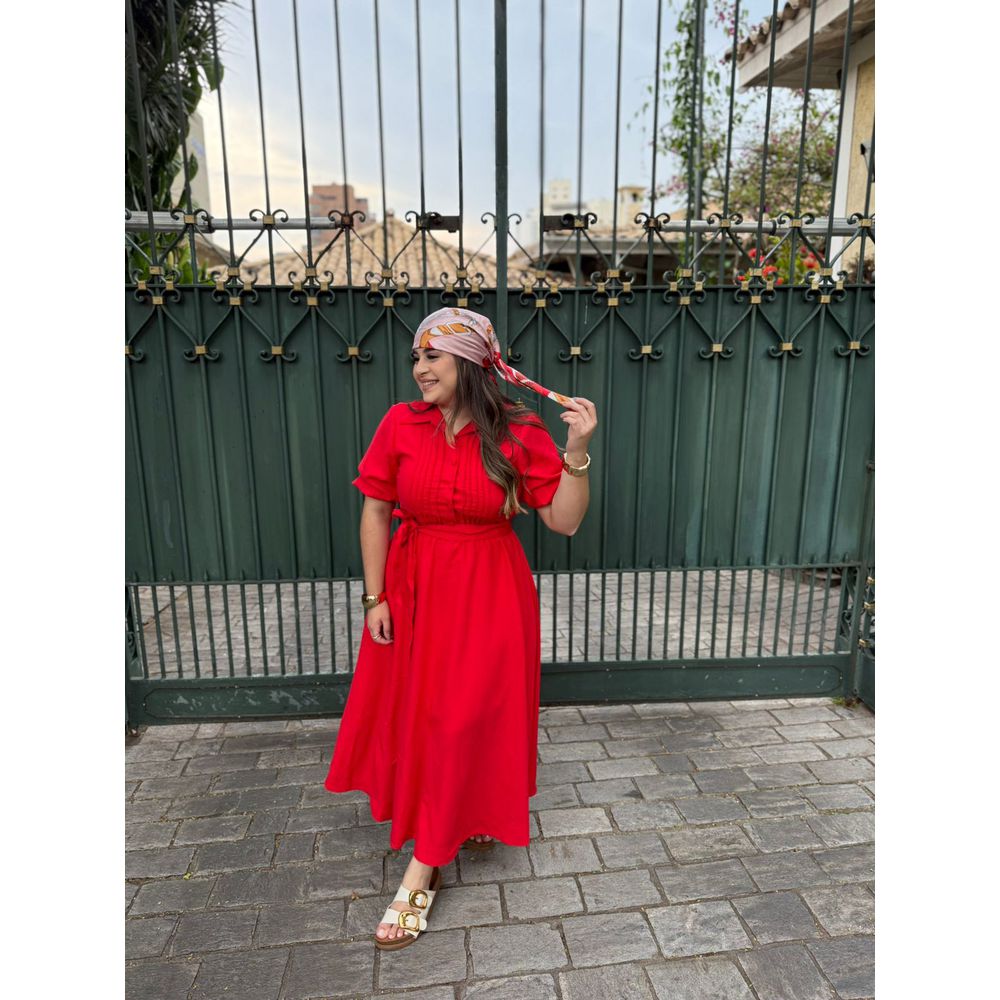 Vestido Beatriz Vermelho - Ihuly kaufmann
