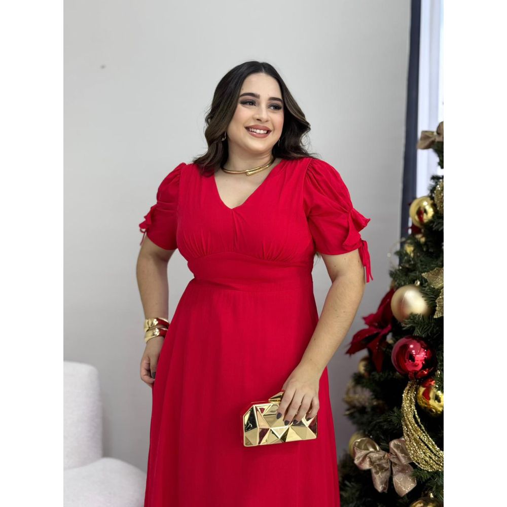 Vestido Anastacia Vermelho Plus - Ihuly kaufmann
