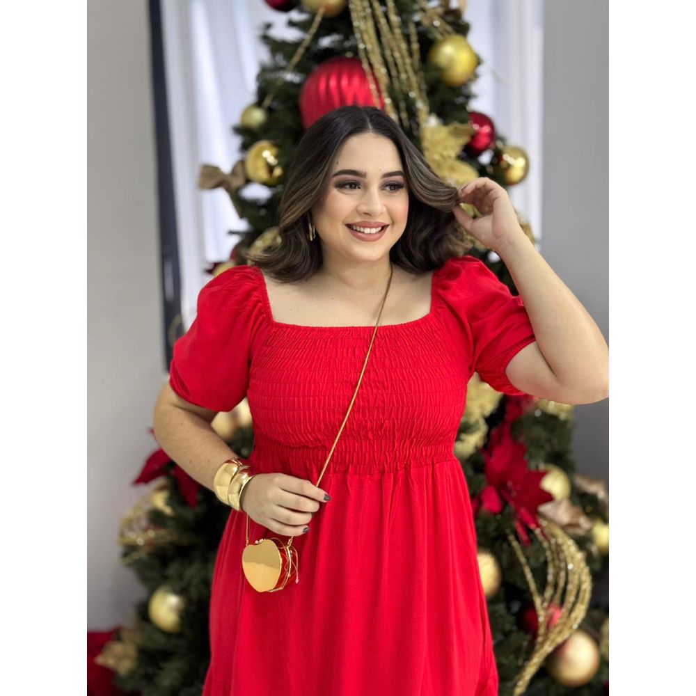 Vestido Catia Vermelho - Ihuly kaufmann