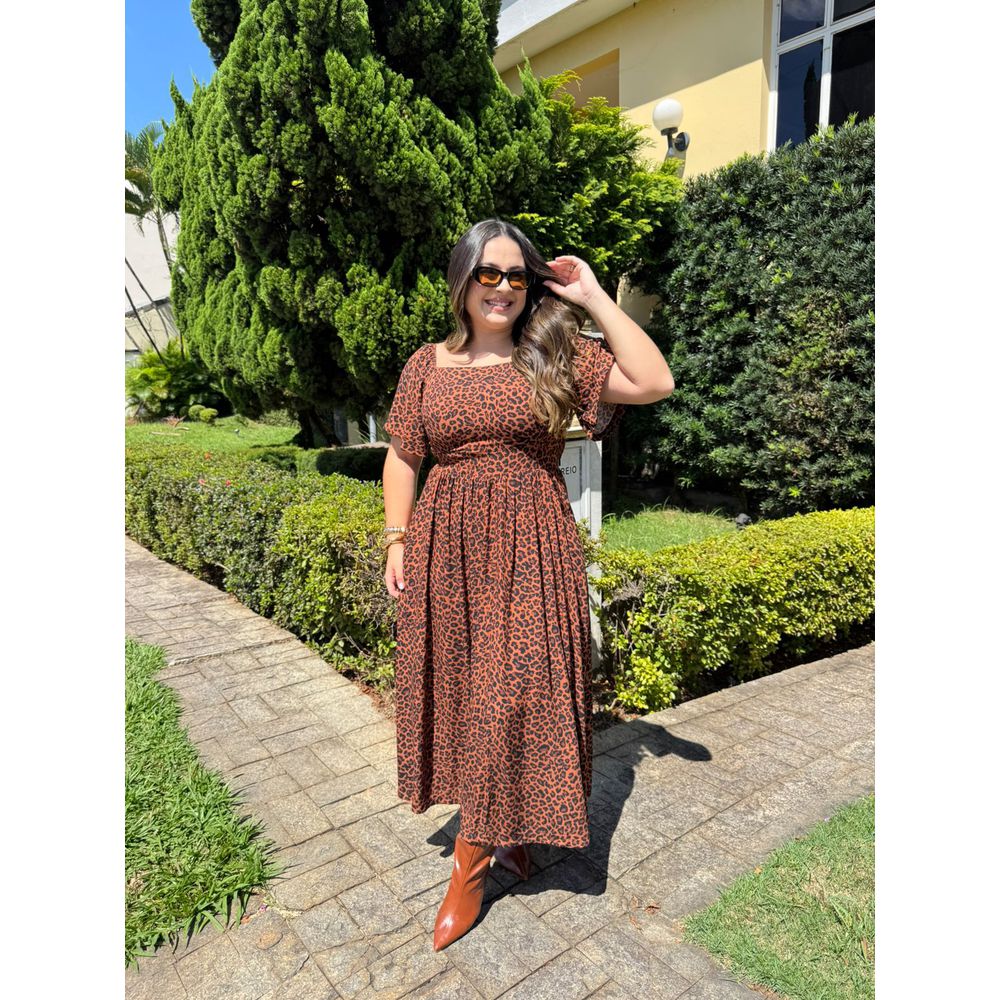 Vestido Cloe Animal Print - Ihuly kaufmann