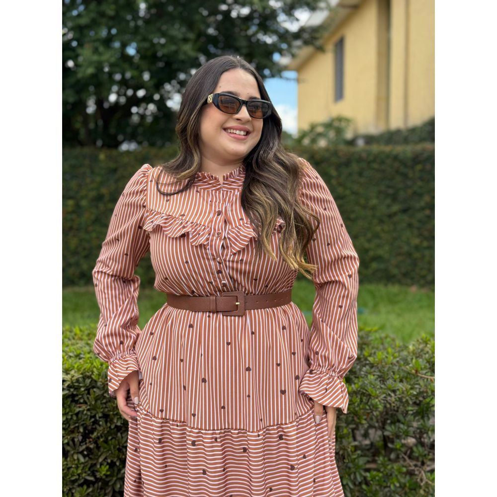 Vestido Helena Marrom - Ihuly kaufmann