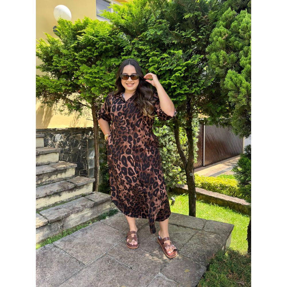 Chemise Edna Animal Print - Ihuly kaufmann