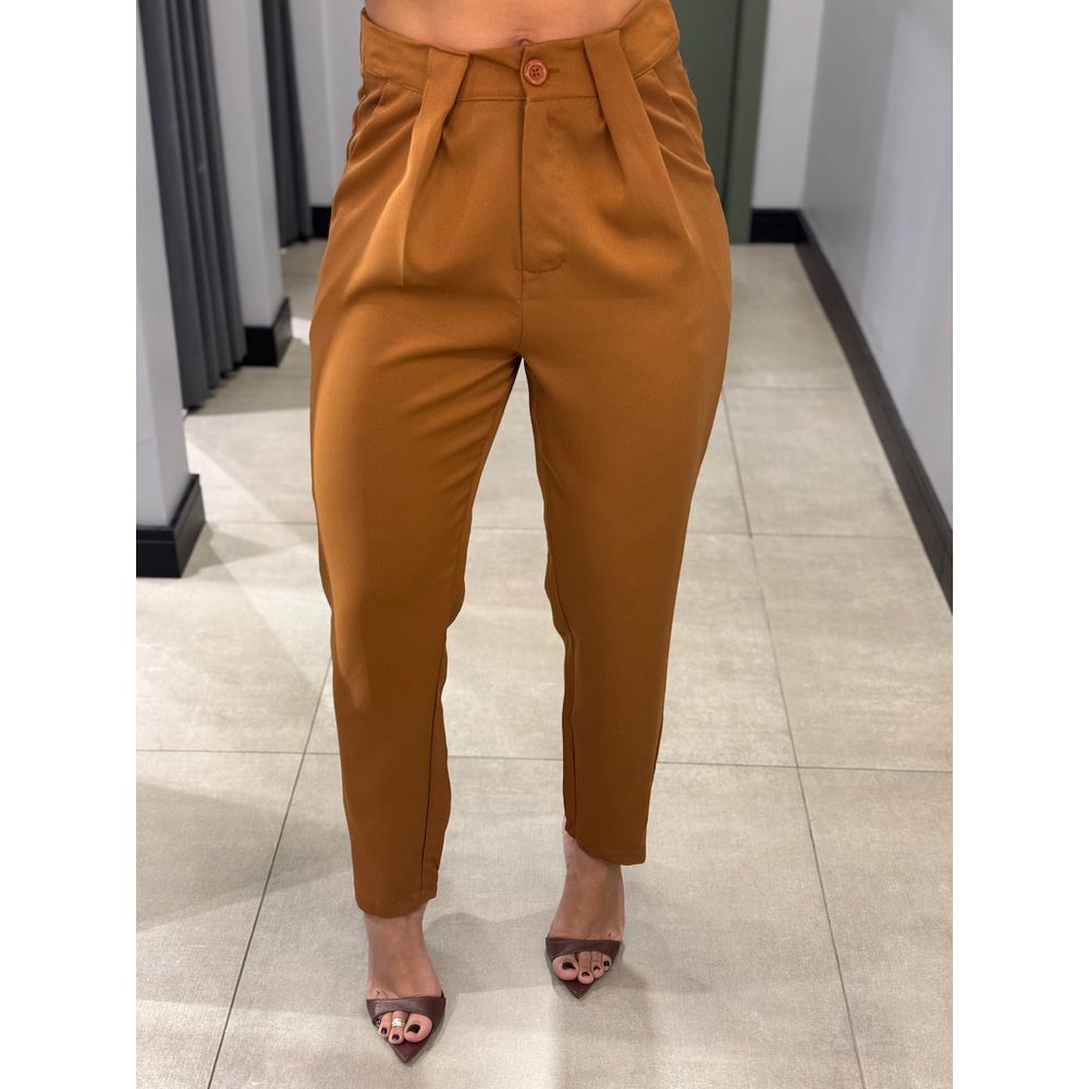 CALÇA JULIA ALFAIATARIA TERRA COTA