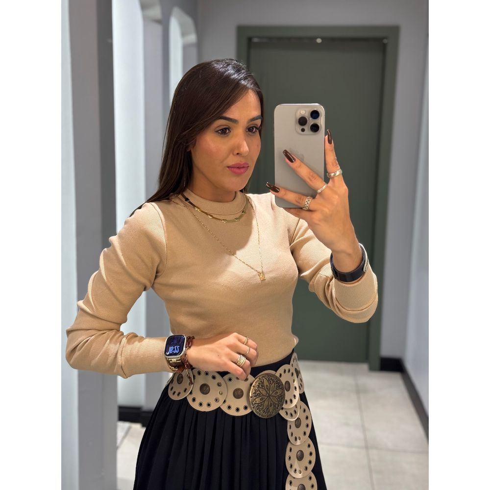 BLUSA ANTONELA BEGE