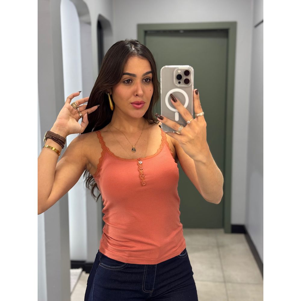 BLUSA SABRINA RENDA LARANJA