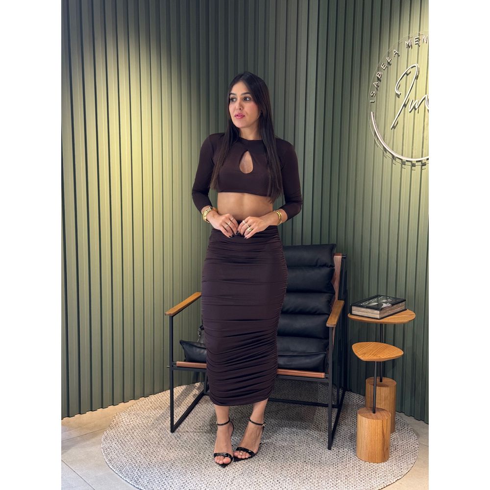 CONJUNTO MARANATA MARROM