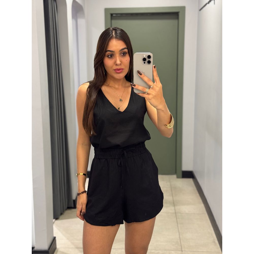 CONJUNTO REBECA SHORT PRETO