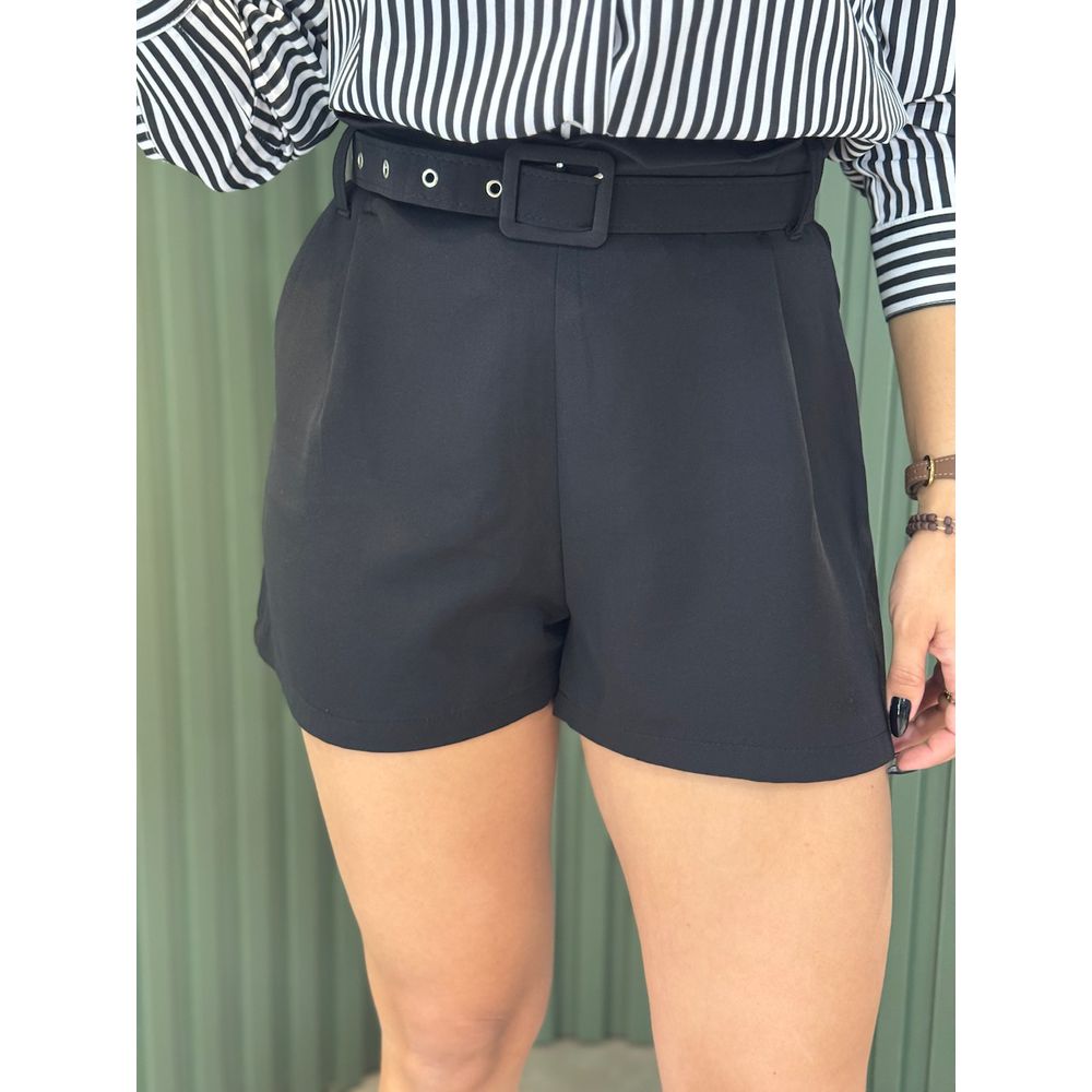 SHORT LONDRES ALFAIATARIA PRETO