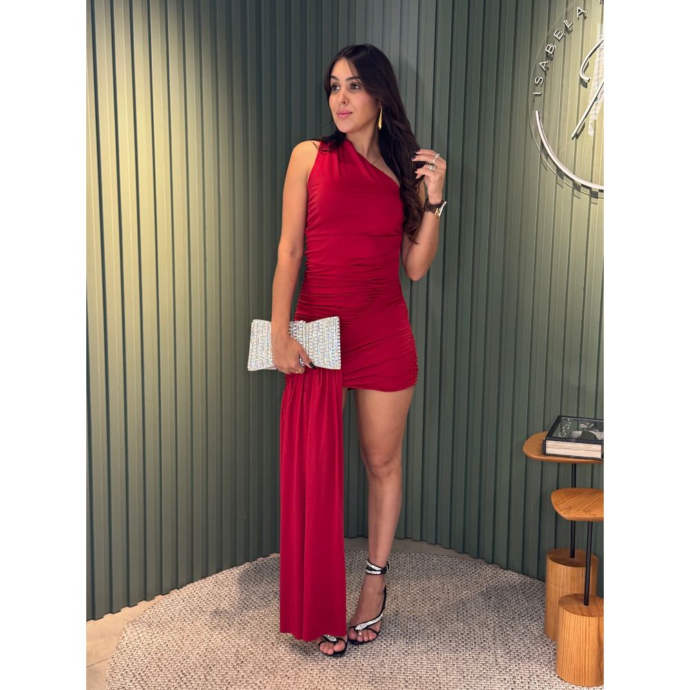 VESTIDO DEBORA PALA VERMELHO