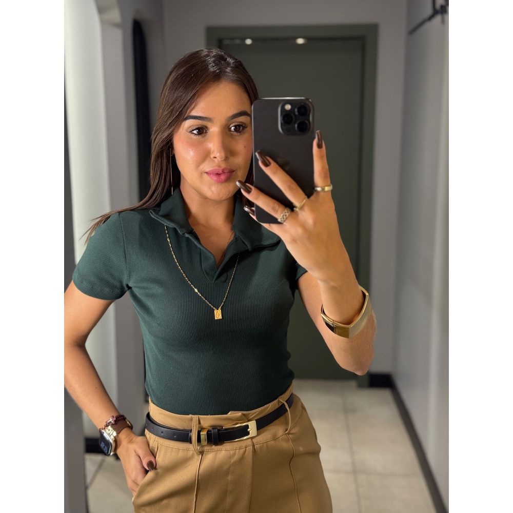 BABY LOOK POLO ANA VERDE 