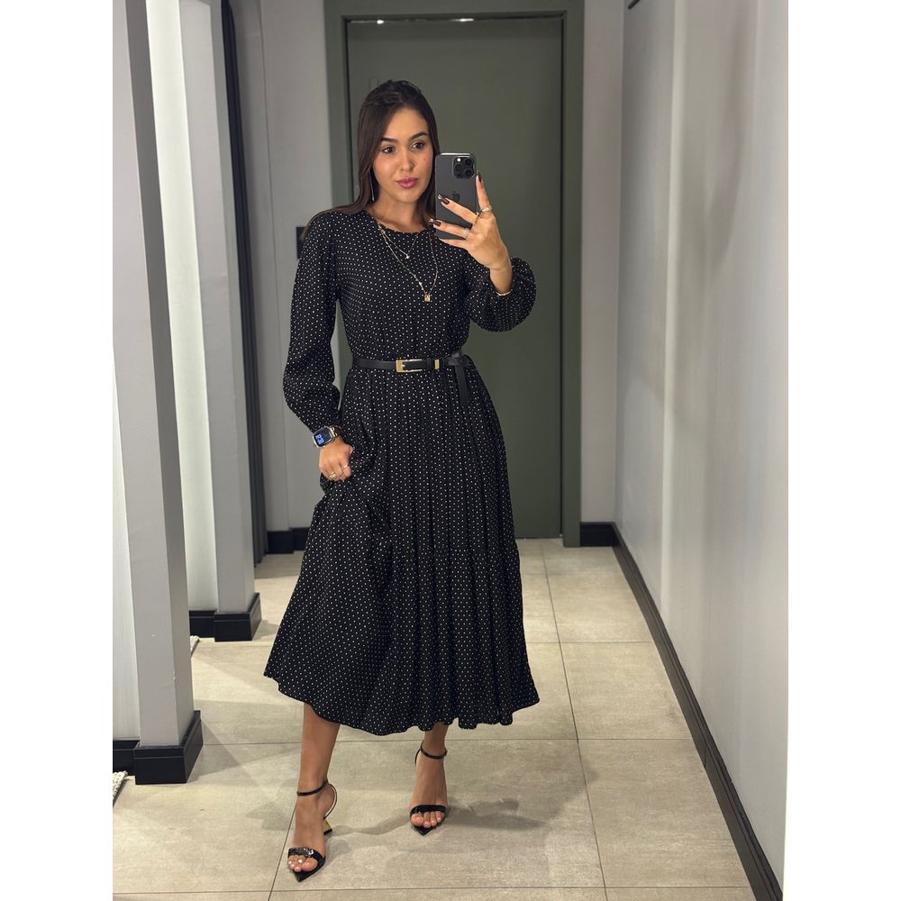 VESTIDO ROBERTA POA PRETO