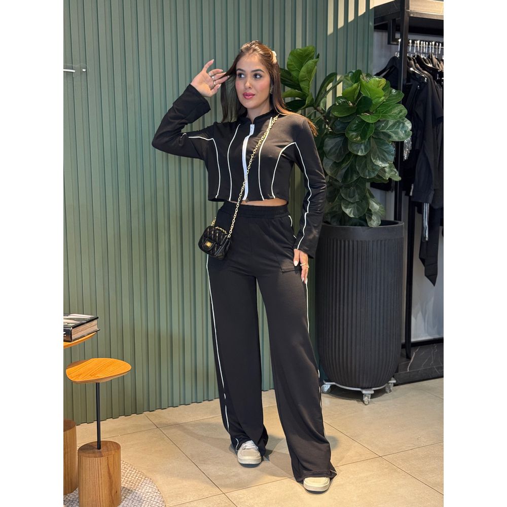 CONJUNTO LUANA MOLETOM PRETO