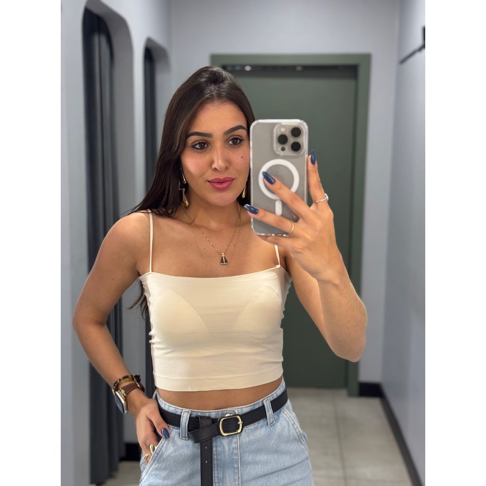 TOP FAIXA BRUNA AREIA