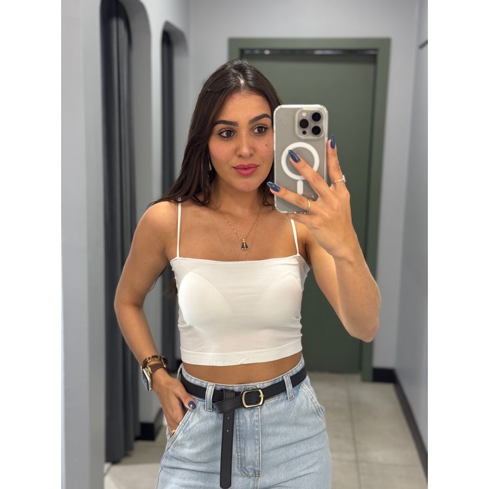 TOP FAIXA BRUNA BRANCO