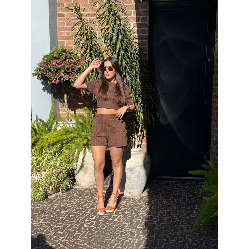 CONJUNTO ANA RISCA DE GIZ MARROM