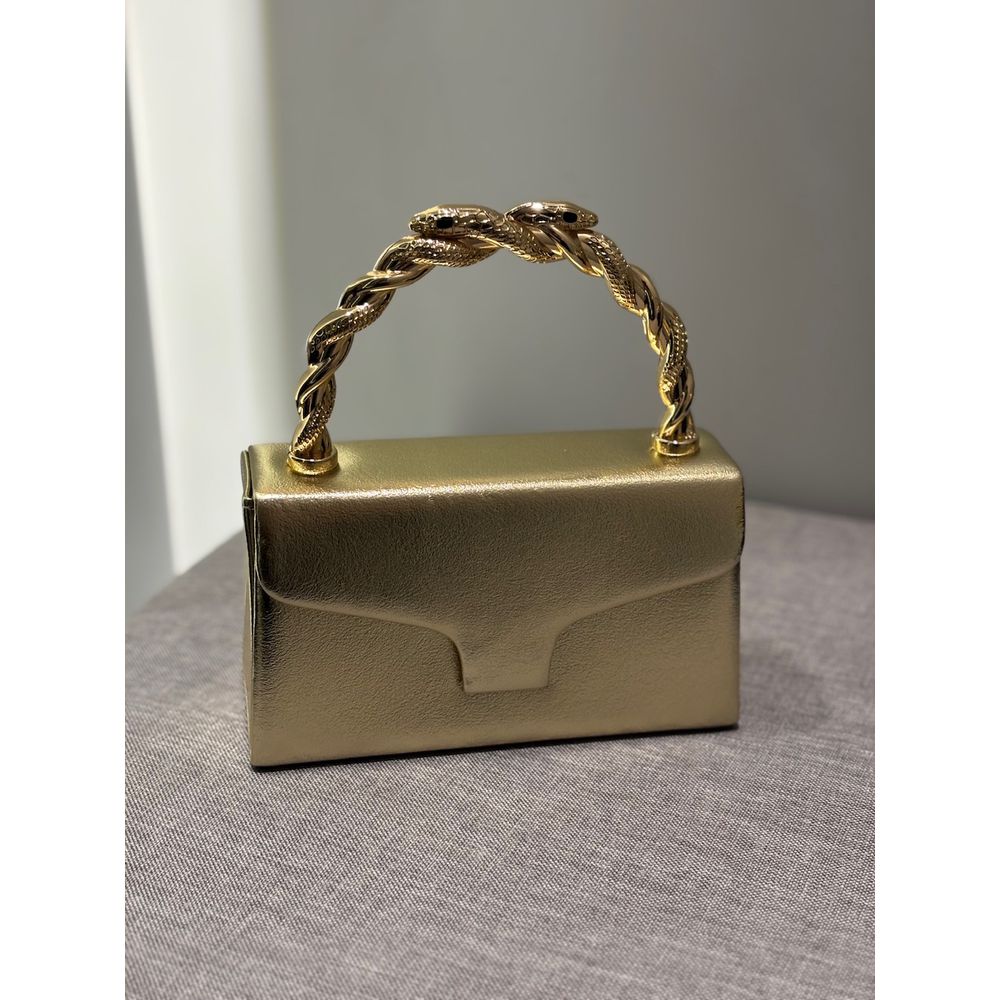 CLUTCH ALÇA SERPENTE DOURADO