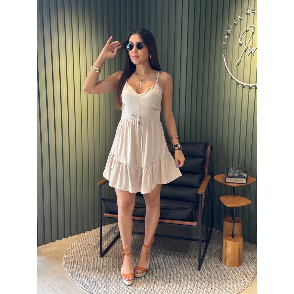 VESTIDO LIZ AREIA