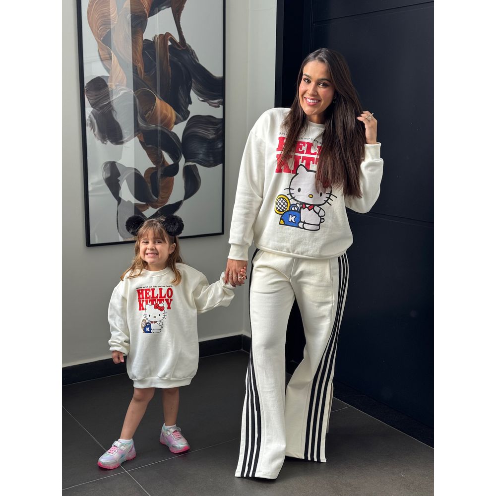 MOLETOM TAL MAE TAL FILHA OFF WHITE
