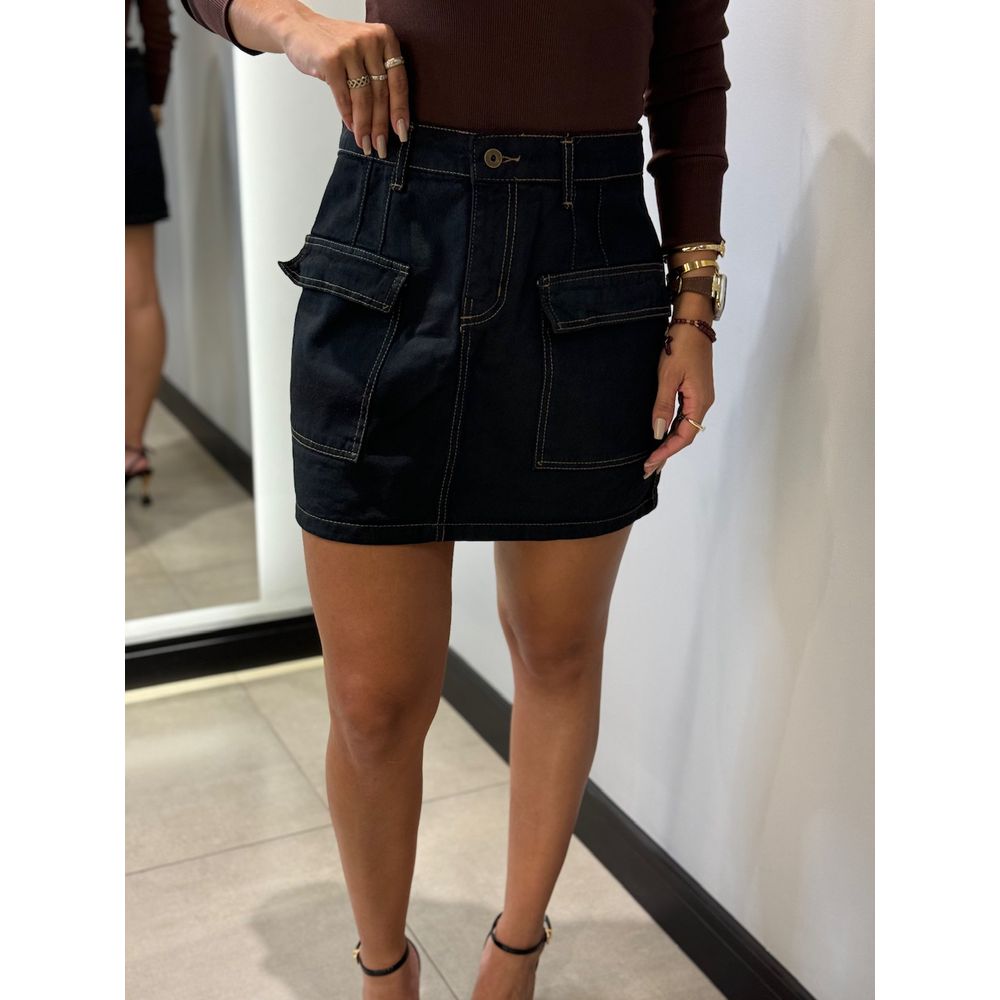 SAIA JEANS CARGO PRETO