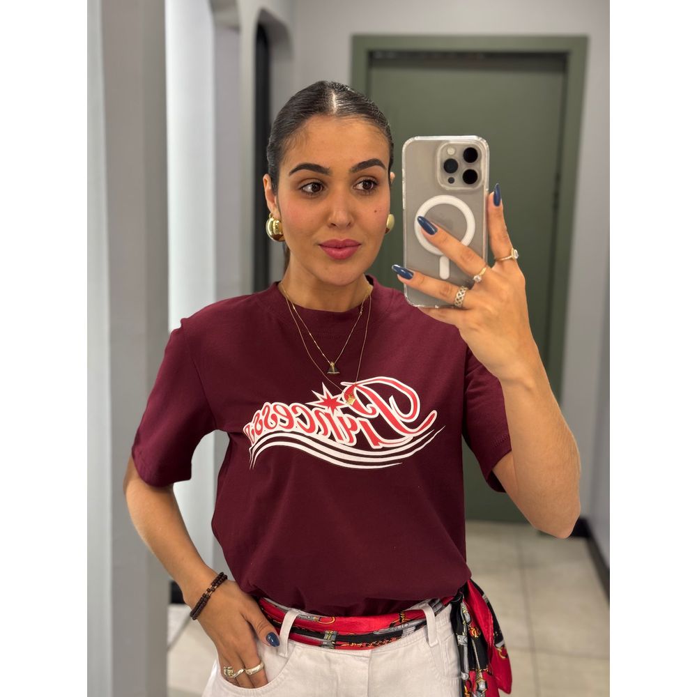 T-SHIRT PRINCESS MARSALA