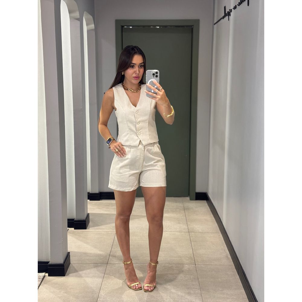 CONJUNTO LINHO LEIA CRU