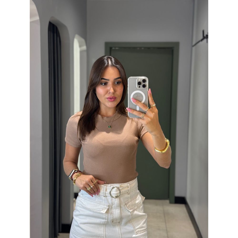 BLUSA BABY LOOK NUDE