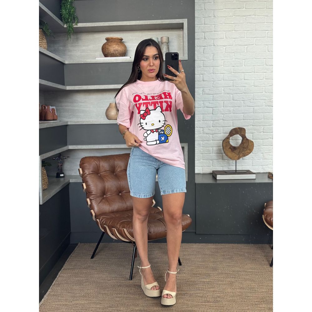 MAX T-SHIRT HELLO KITTY ROSA BEBE