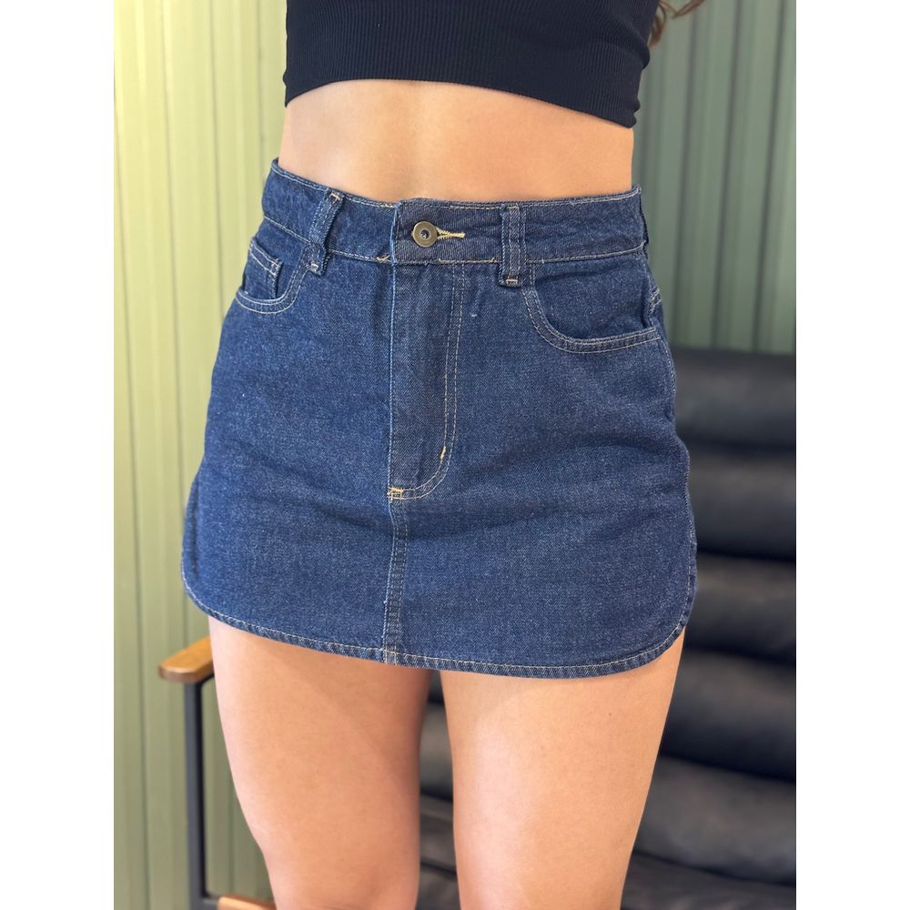 SHORT SAIA DENIM JEANS ESCURO