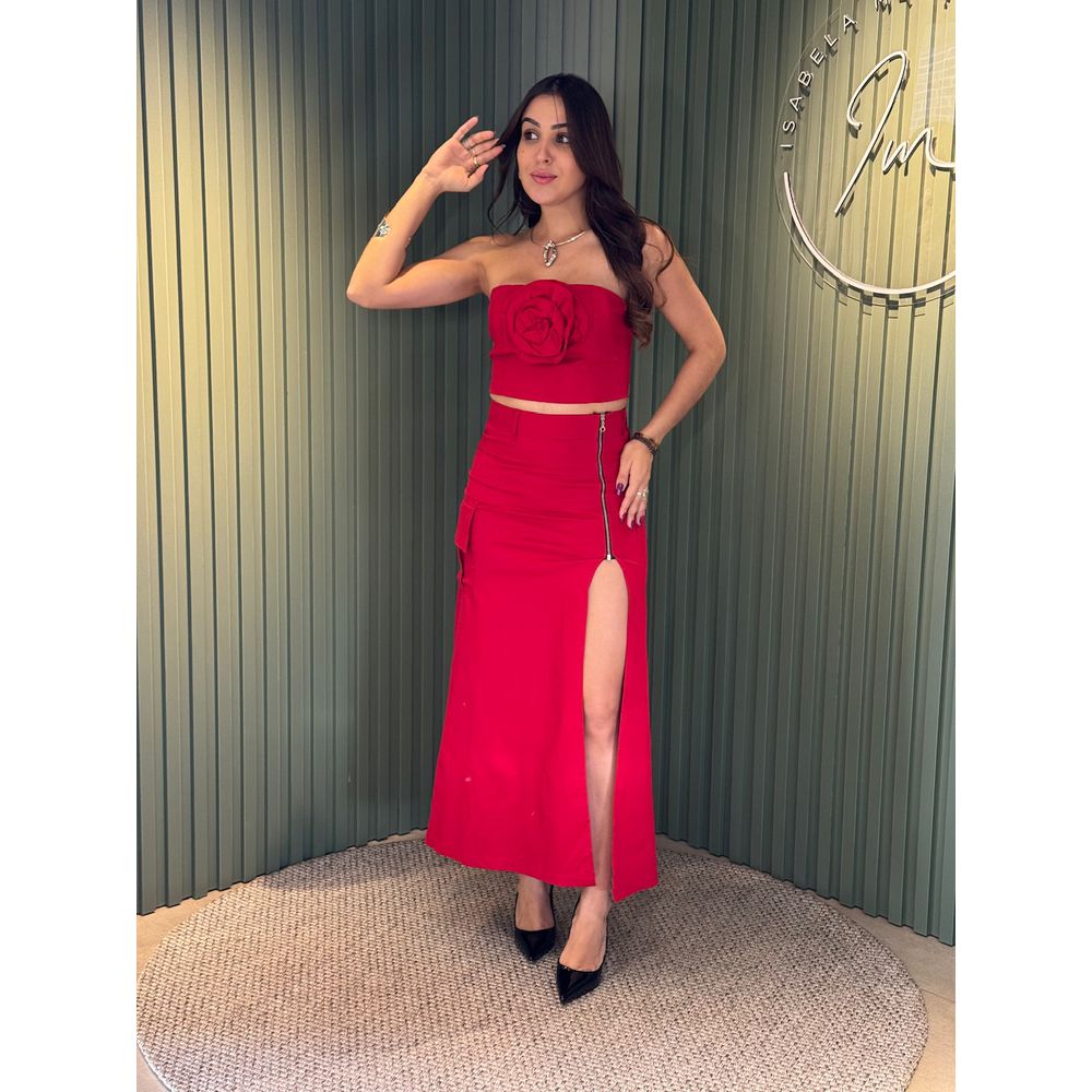 CONJUNTO LAILA FLOR VERMELHO