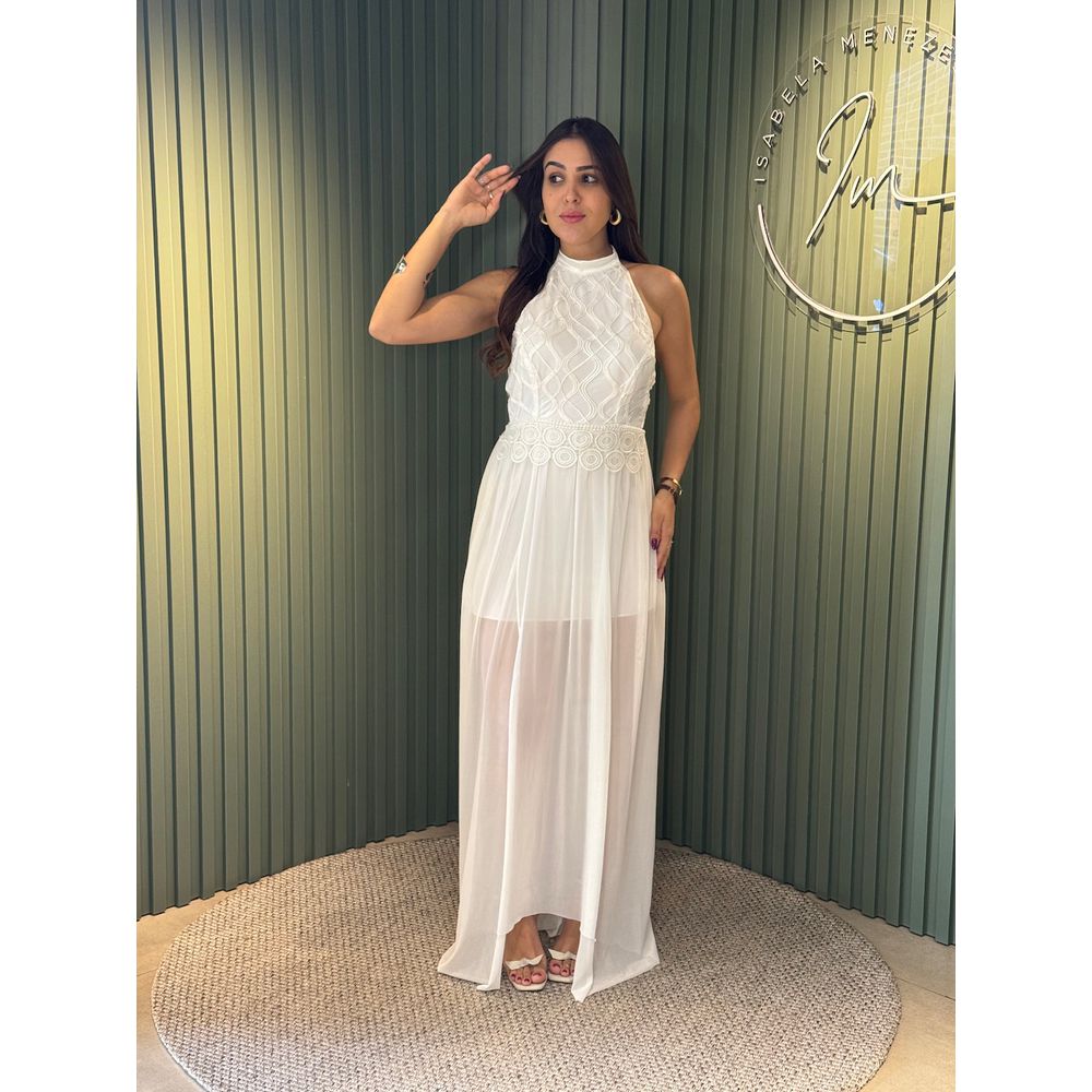 VESTIDO TATY TULE BRANCO