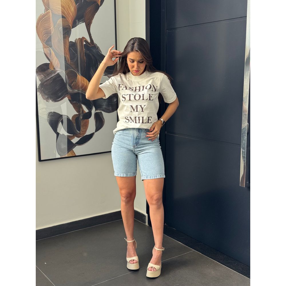 T-SHIRT FASHION STOLE OFF WHITE