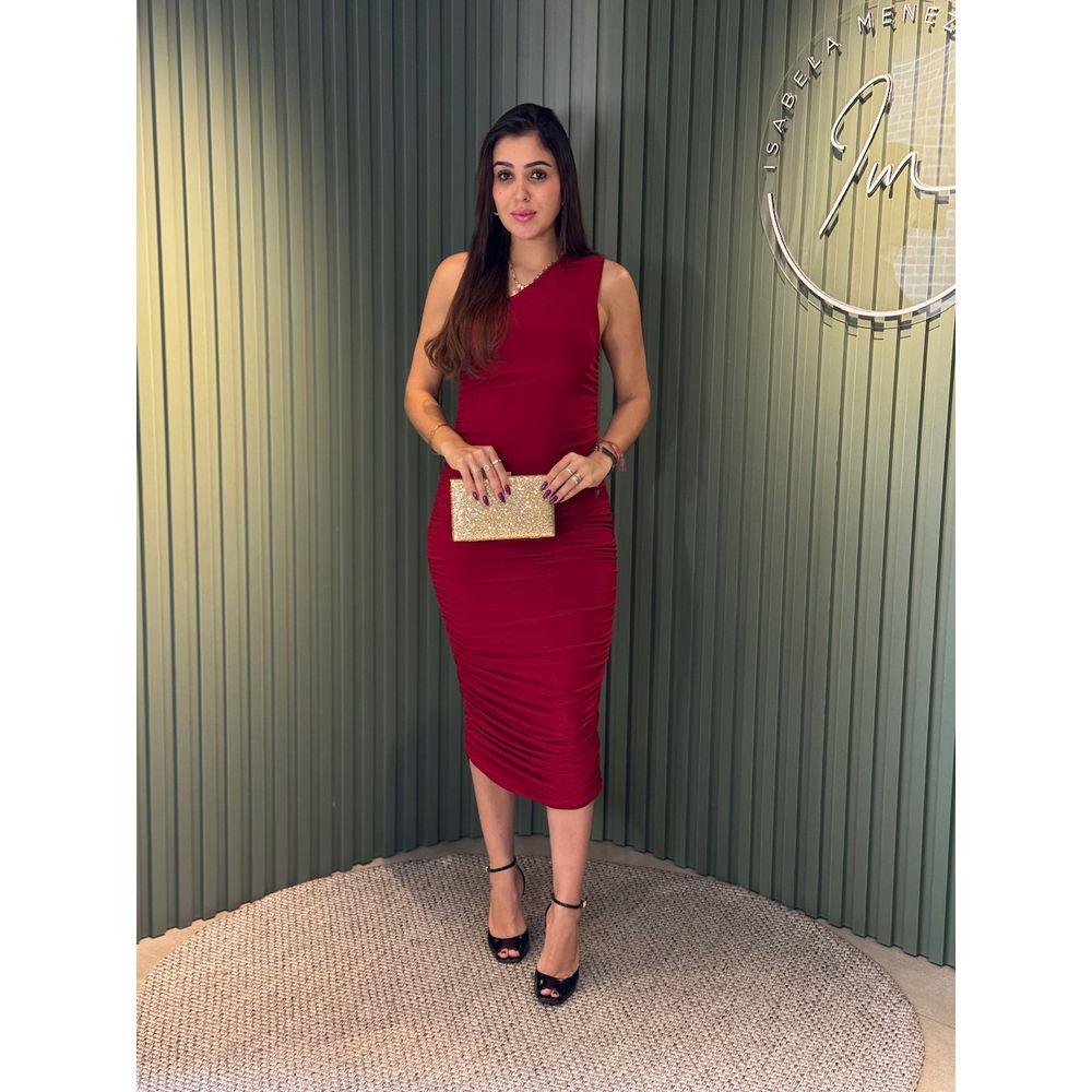 VESTIDO NULA MANGA CEREJA