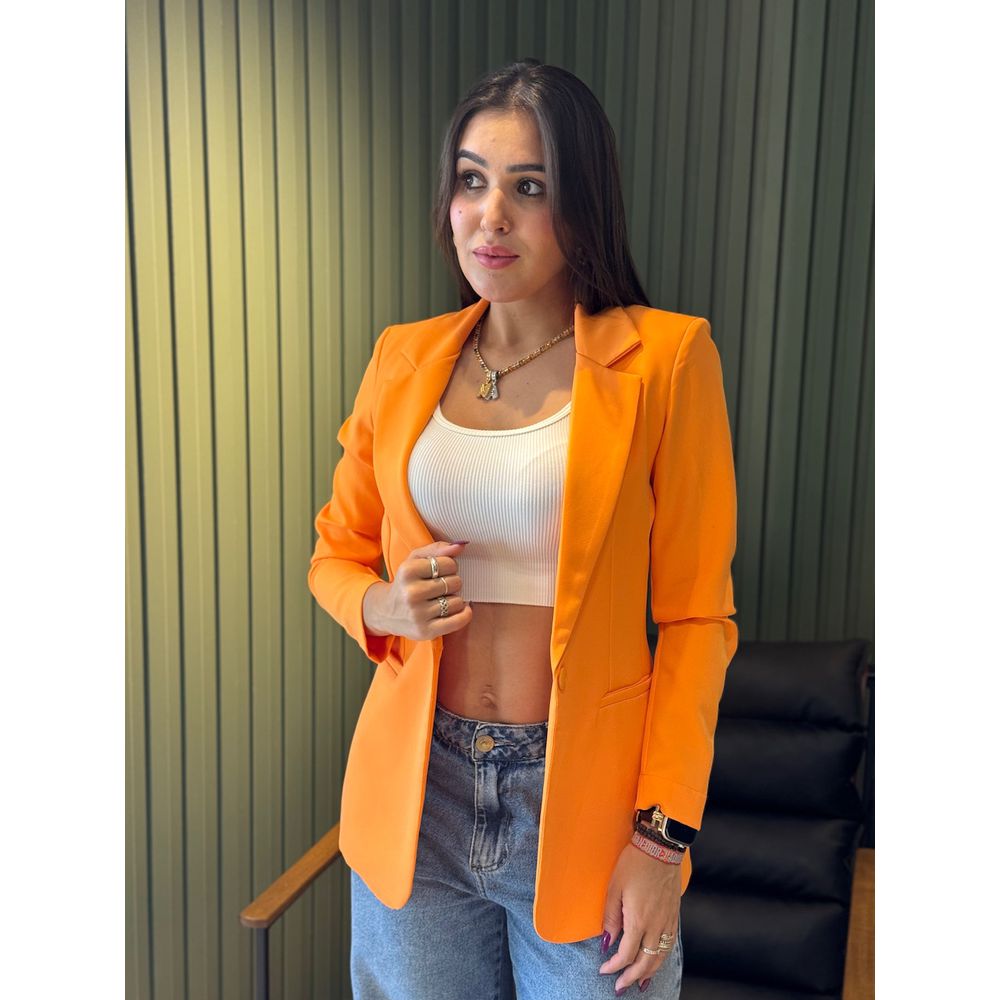 BLAZER FRAN LARANJA