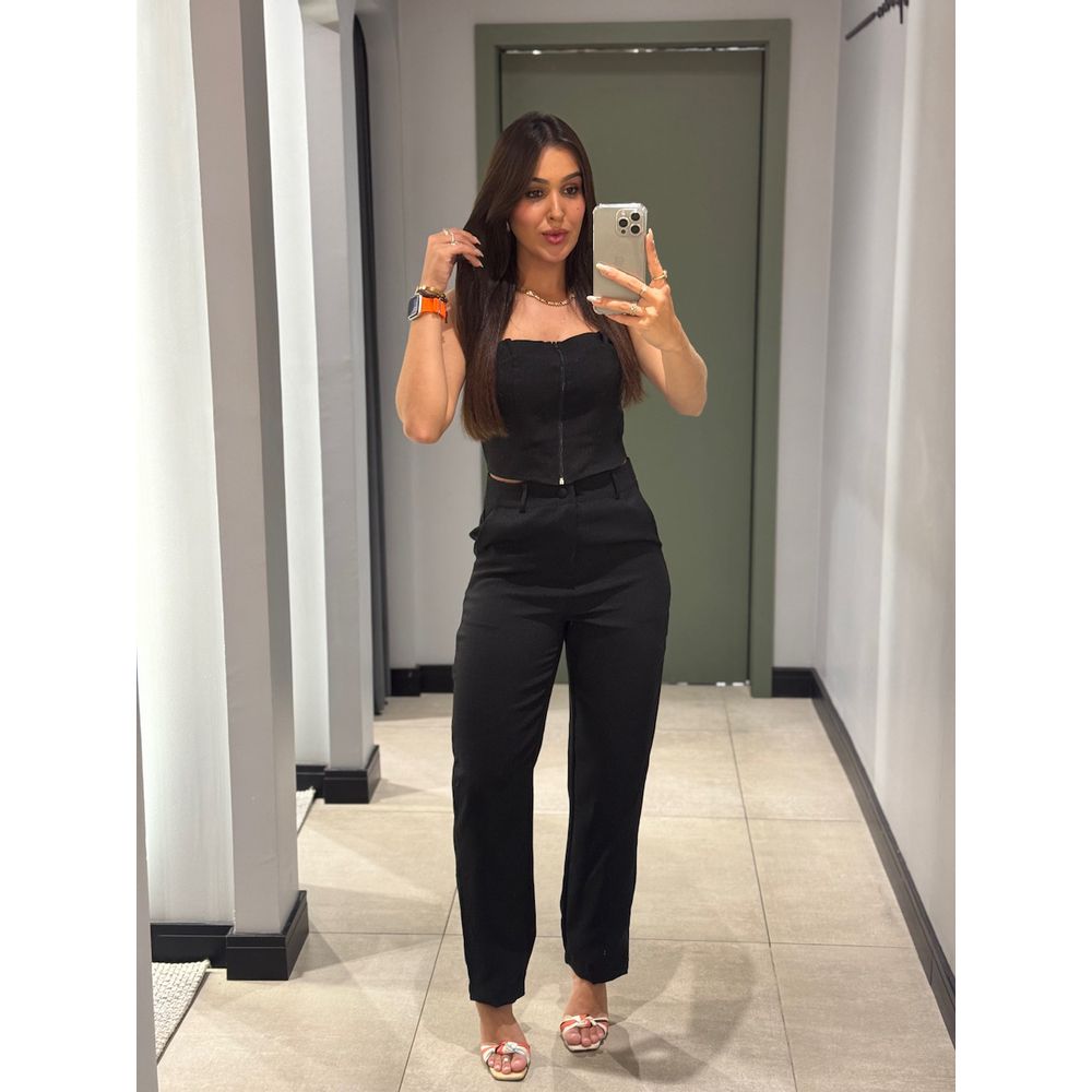 CONJUNTO JULIANA ALFAIATARIA PRETO
