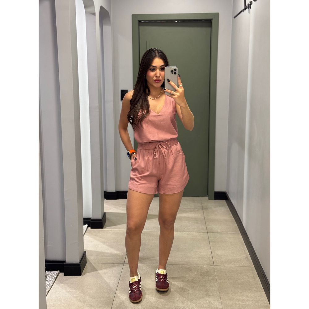 CONJUNTO REBECA SHORT ROSA