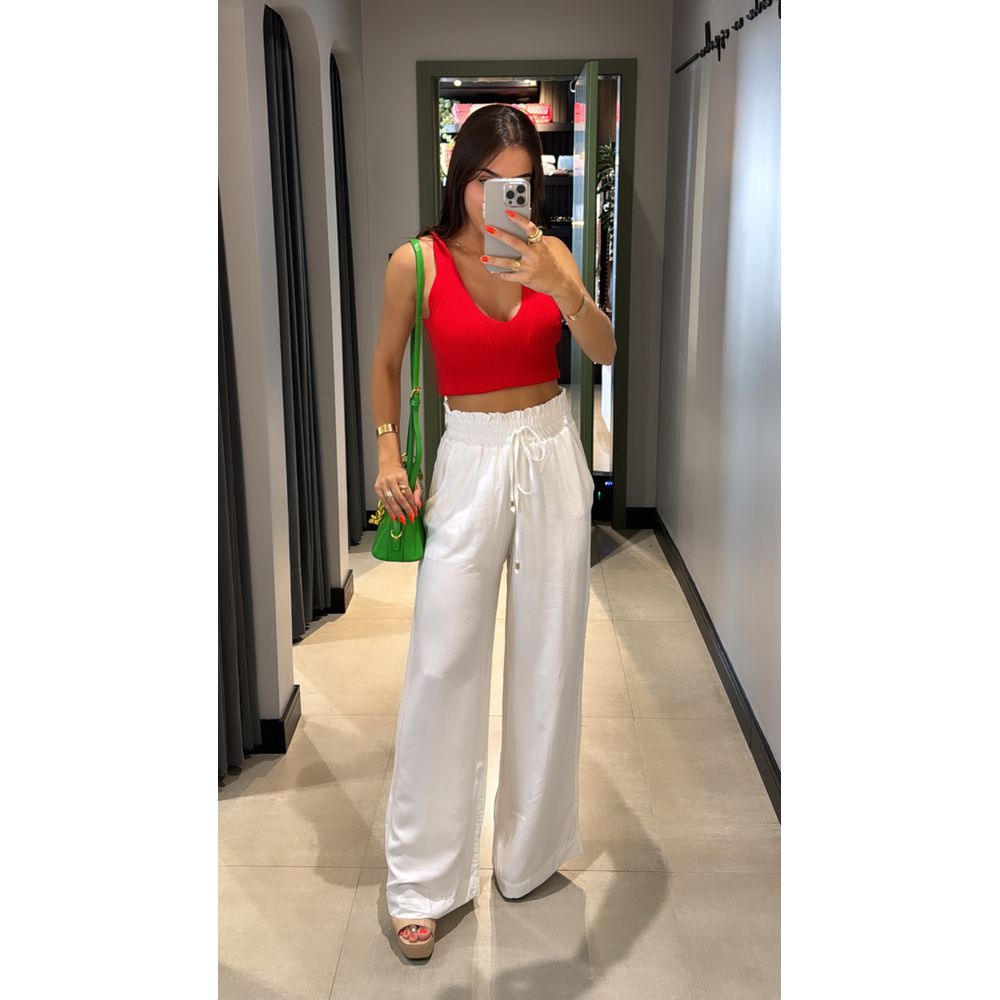CALÇA PANTALONA MIA BRANCO