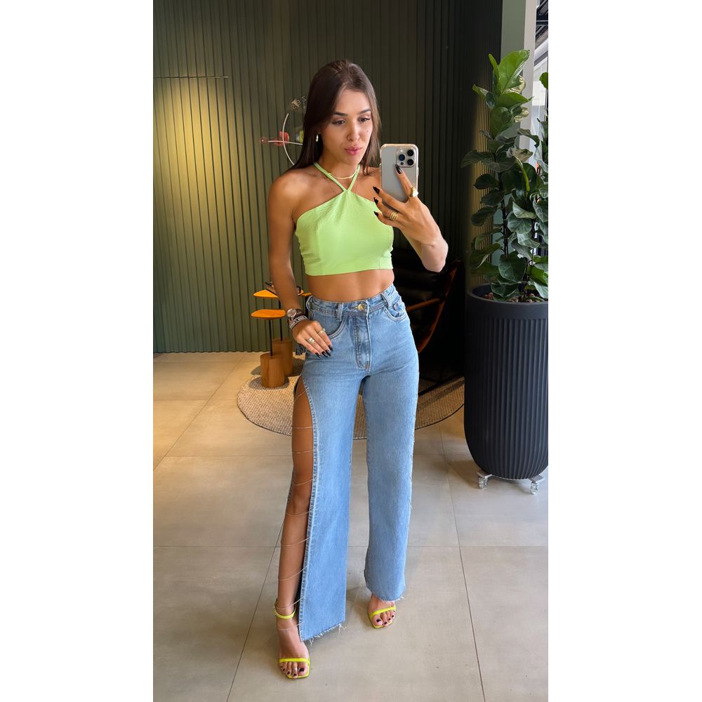 CROPPED LÊ VERDE LIMA