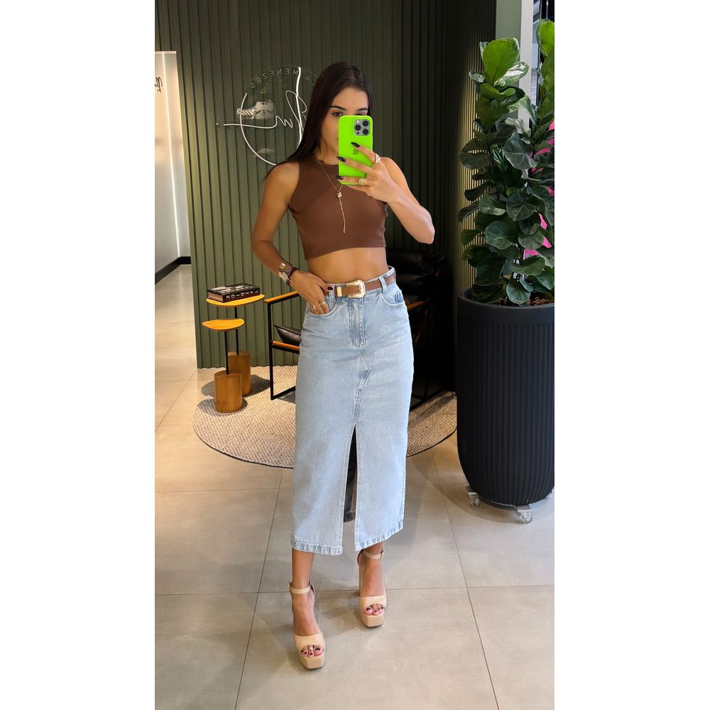 SAIA JEANS MIDI 
