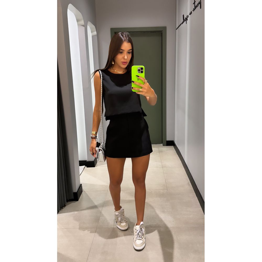 CONJUNTO ALFAIATARIA REGATA PRETO