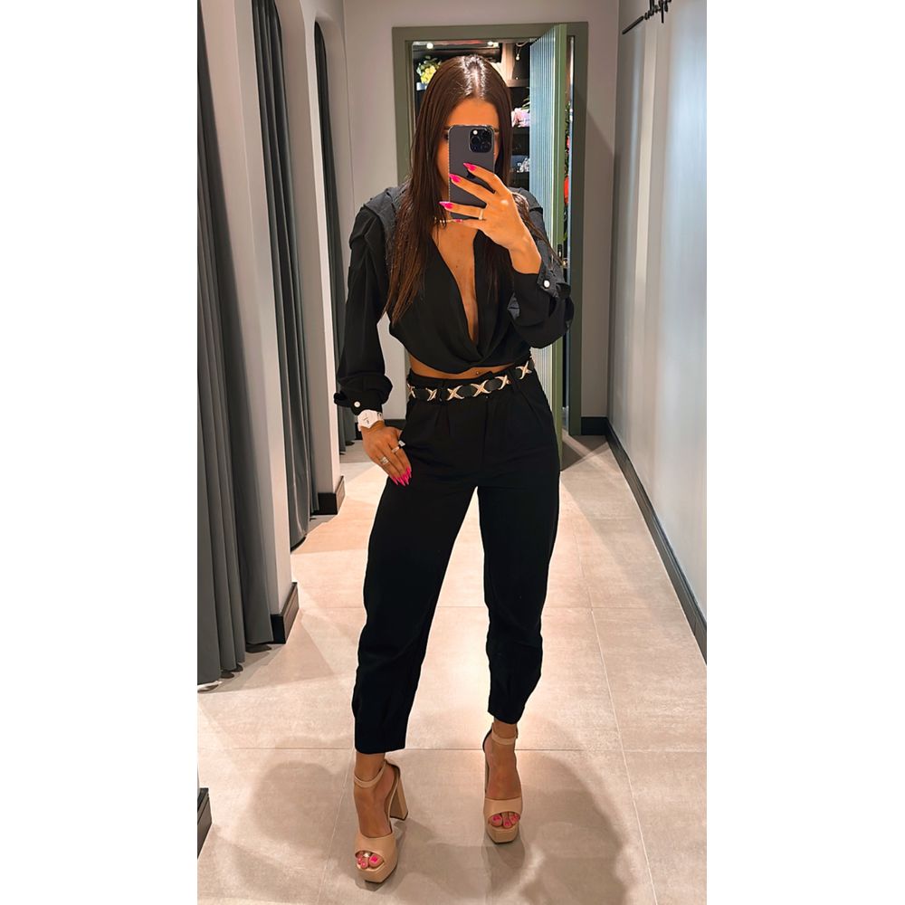 CROPPED DUNA ML PRETO