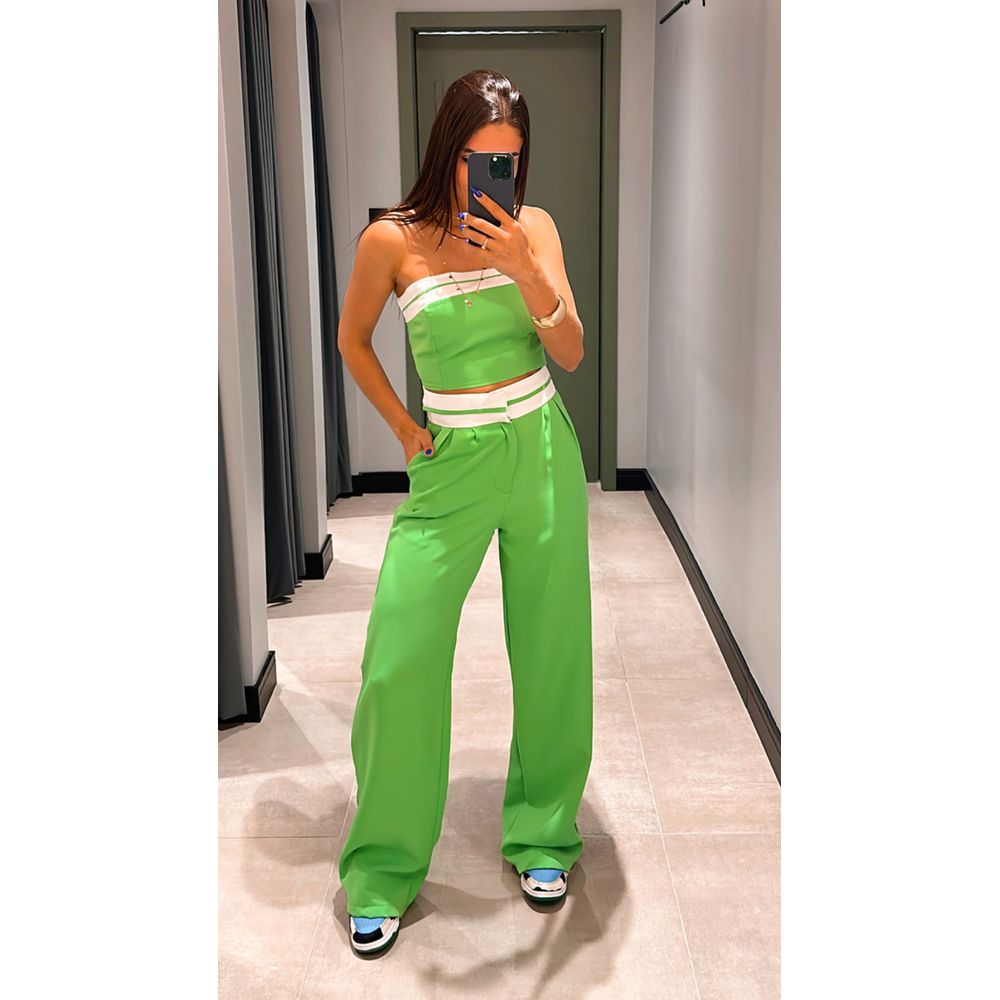 CONJUNTO ALFAIATARIA VIRGINIA VERDE 