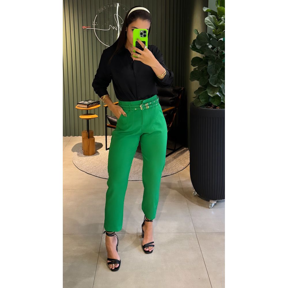 CALÇA ALFAIATARIA JOGGER VERDE 