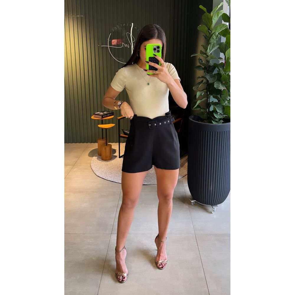 BODY CANELADO MANGUINHA AREIA