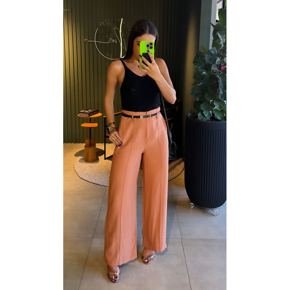 CALÇA PANTALONA IVI TERRA COTA