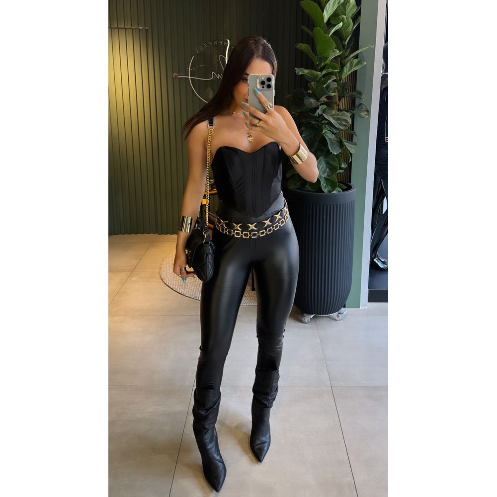 CALÇA LEGGING COURINO PRETO
