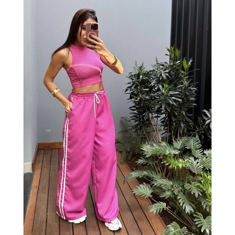 CALÇA TRACK PANTS PINK